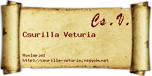 Csurilla Veturia névjegykártya